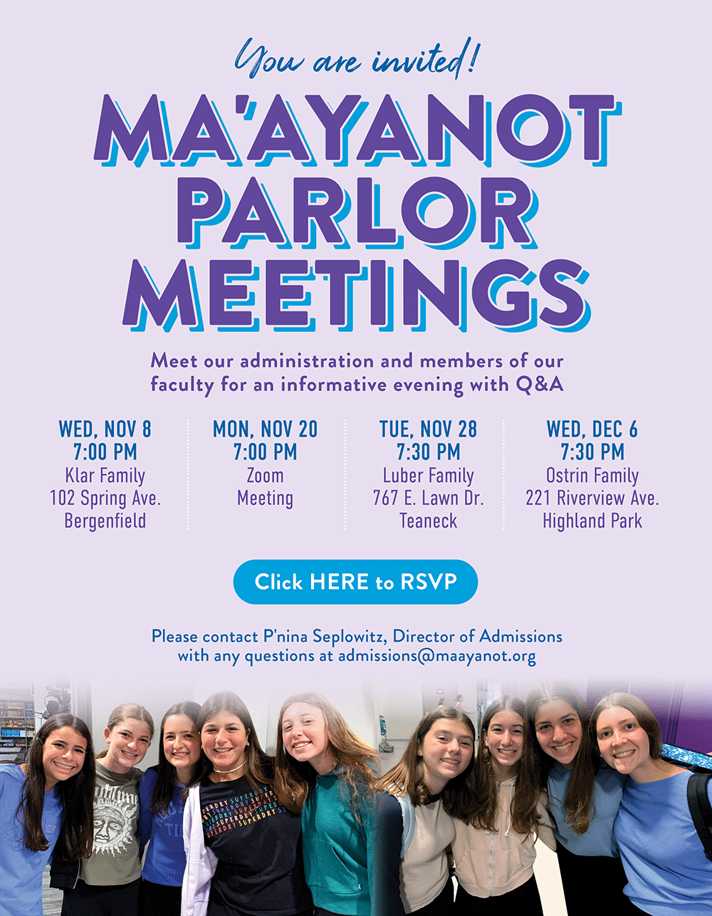 Parlor Meetings Flyer